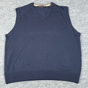 Merino Wool Mens Vest XXL 2X V Neck Sweater Career Business Grandpa Smart Casual